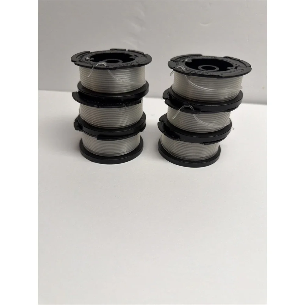 Pack of 6 Black & Decker Trimmer Spool Cartridge